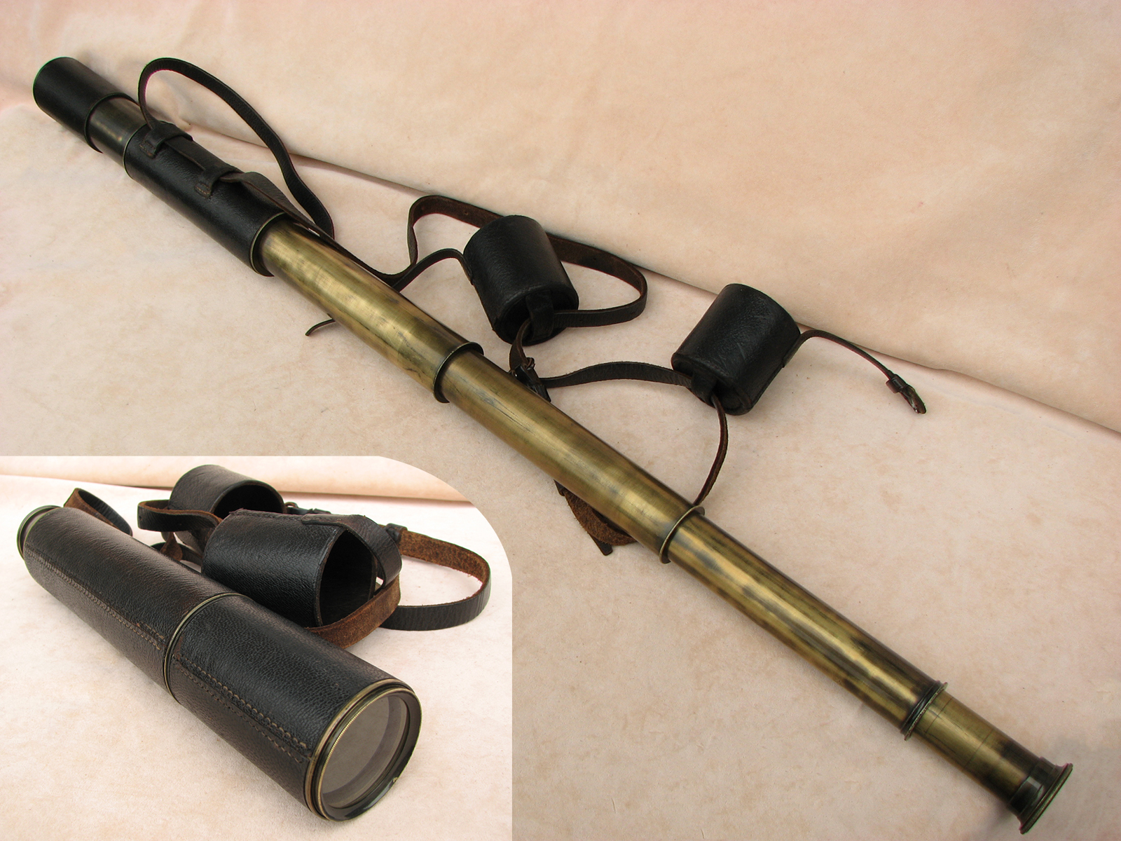 Dollond 3 draw pancratic field telescope to 35x magnification